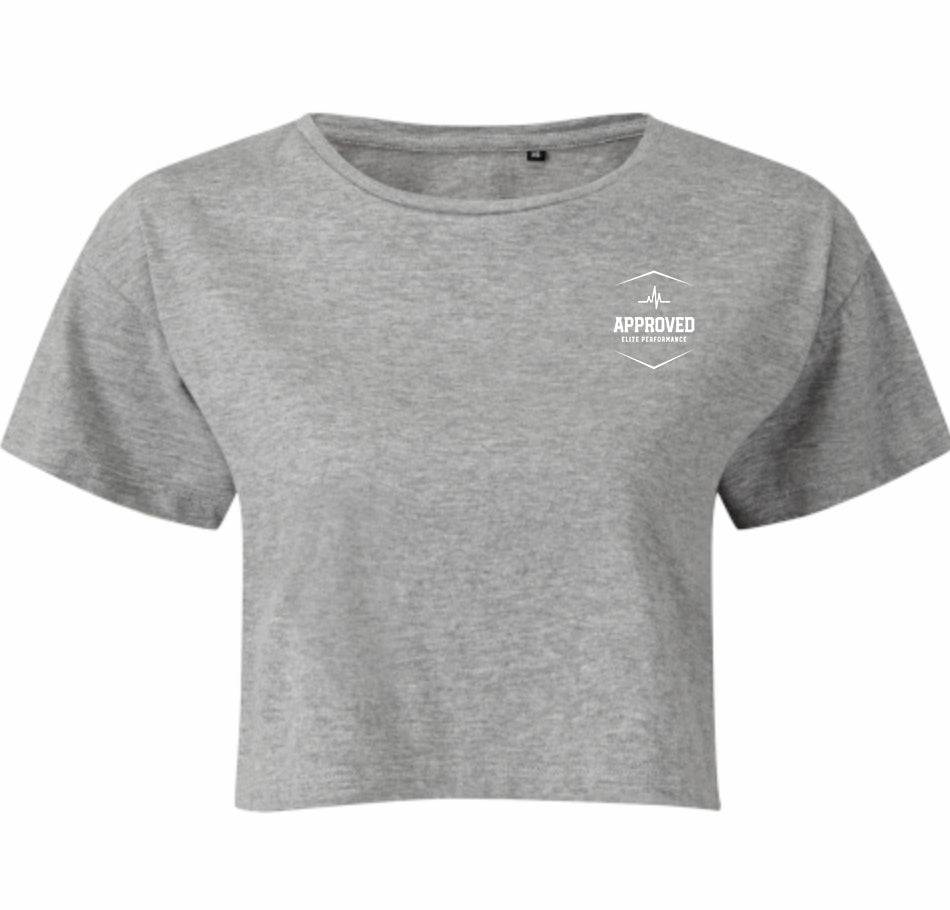 Stage 1-3 | Performance Crop T-Shirt | Ice White Logo
