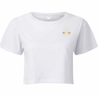Stage 1-3 | Performance Crop T-Shirt | Ice White Logo