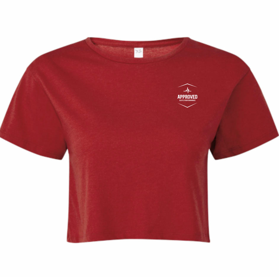 Stage 1-3 | Performance Crop T-Shirt | Ice White Logo