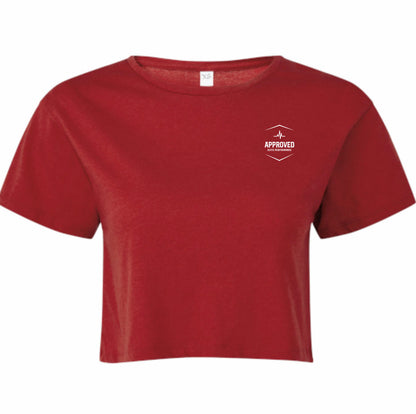 Stage 1-3 | Performance Crop T-Shirt | Ice White Logo