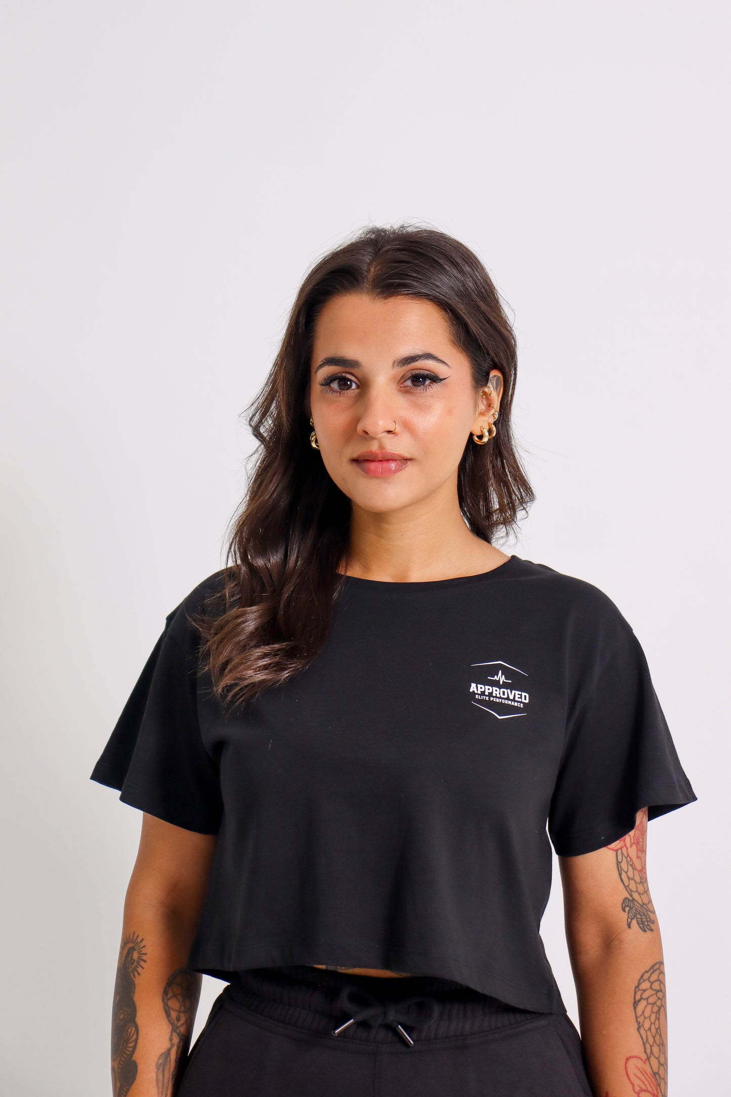 Stage 1-3 | Performance Crop T-Shirt | Ice White Logo