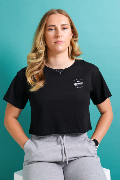 Stage 1-3 | Performance Crop T-Shirt | Ice White Logo